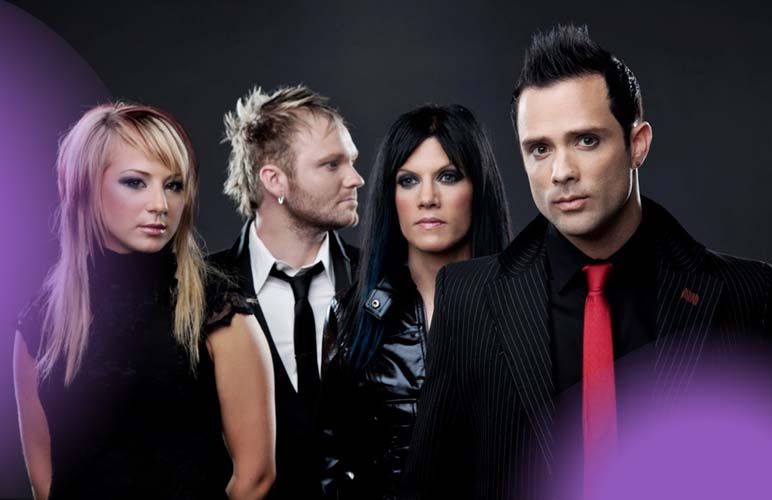 Skillet Band Members John Cooper, Korey Cooper, Jen Ledger and Seth Morrison may not look like your typical Christian music band and that’s why they are popular with everyone