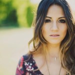 Contemporary Christian Singer, Rachael Lampa, headshot with green bush in background - Live For You song by Rachael LampLive For You song by 