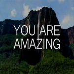 Lincoln Brewster song "More Than Amazing" with a text that displays "You Are Amazing", with a view of a waterfalls in the background - My Christian Musician